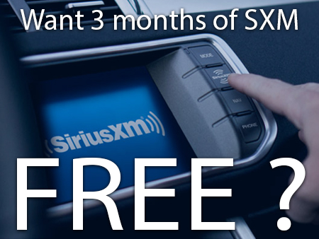 Sirius XM 3 Months Free
